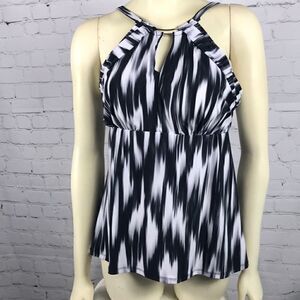 Trimshaper Fitness Swim Top, sz 10 EUC Bra Adjust